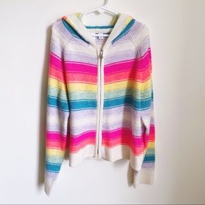 🖤3/$25 Gap multi color stripe sweater Jacket XL